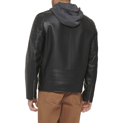 Levi's mens Faux Leather Racer Jacket3
