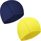 Sustancial: El paquete contiene 2 piezas de sombreros de natación en 2 colores diferentes.Puede ser utilizado a su vez, o puede ser regalado a los amigos.