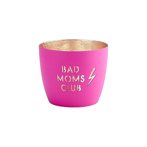 Gift Company Windlicht Madras Bad Moms Club M, Teelichthalter, Kerzenhalter, Eisen, Neon Pink, Gold...