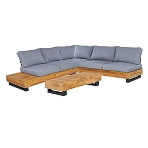OUTLIV. Madrid Loungeset Recyceltes Teakholz Grau
