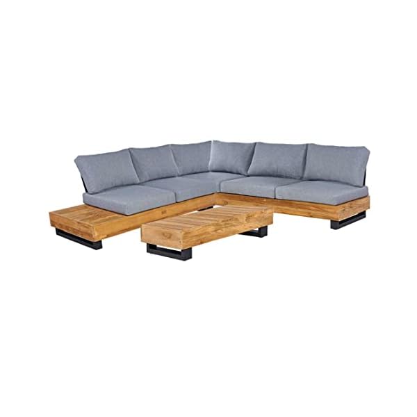 OUTLIV. Madrid Loungeset Recyceltes Teakholz Grau