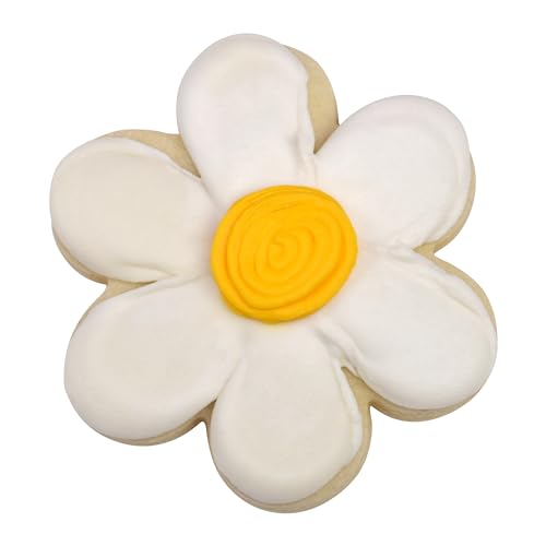 R&M International Scallop Flower Cookie and Biscuit Cutters, Assorted Sizes, Bright Colors, 6-Piece Set