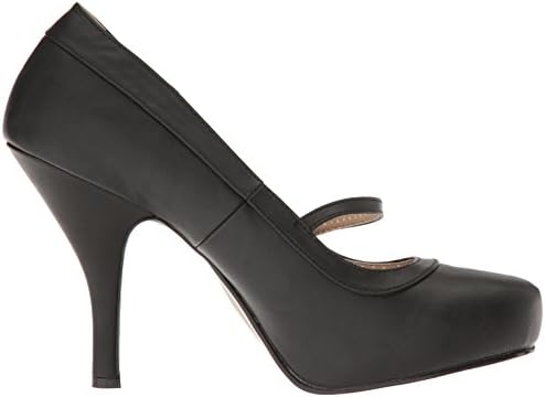 Pleaser Pink Label Women's Pinup01/Bpu Platform Pump, Black Faux Leather, 15 M US | Image 5
