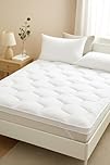 Premium Anti-Allergy Microfibre Air Flow Mattress Topper – 5cm Thick Quilted Bed Pad – Super Soft, Hypoallergenic, Anti-Bacterial, Breathable, Orthopaedic Support (Bunk Bed)
