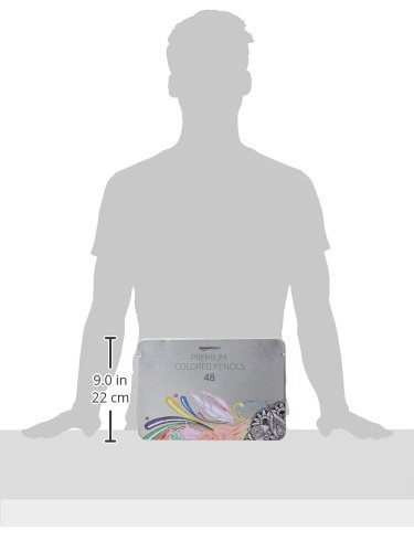 Amazon Basics Premium Colored Pencils, Soft Core, 48 Count Set, Multicolor - Thumbnail 6