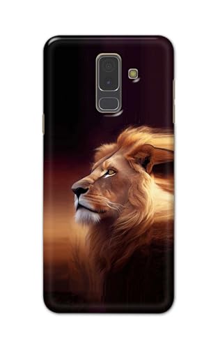 Image of PRINTFIDAA Printed Hard Back Cover Case for Samsung Galaxy A6 Plus | A6+ | Samsung Galaxy J8 Back Cover (Danger Lion) -112