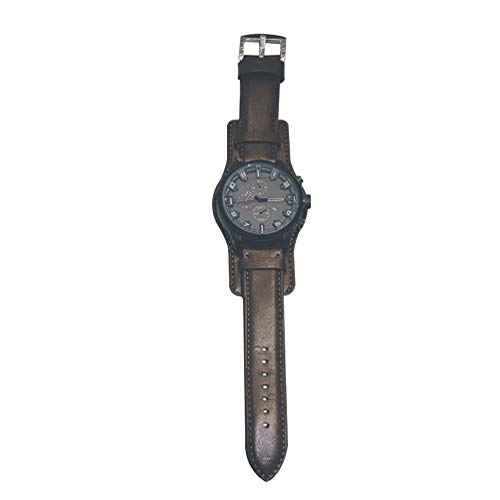 Hemobllo Reloj De Pulsera para Hombre De Gran Diseño para Cumpleaños De Novio o Ocasiones Especiales Marrón Hemobllo Reloj De Pulsera para Hombre De Gran Diseño para Cumpleaños De Novio o Ocasiones Especiales Marrón