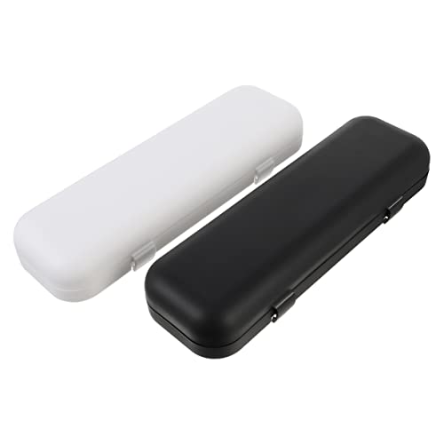 VERDANVERSE 2Pcs Electric Toothbrush Storage Case Travel Box for Electric Toothbrushes Flipping Cover Design for Easy Access Durable and Portable Toothbrush Holder for Travel
