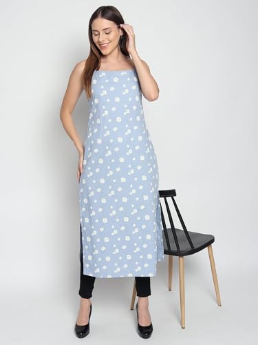 Image of PATLANI Women's Crepe Full Stitched Kurti.