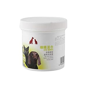 Pet Ear Cleaner, 100pcs/box Portable Pet Ear Eye Cleaner Hygiene Gentle Tissue Wipes for Dogs Cats Keep Clean(Eye Wipes)