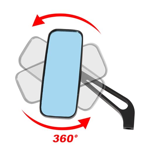 Espejo retrovisor de aluminio para motocicleta y reflectores para bicicletas 5
