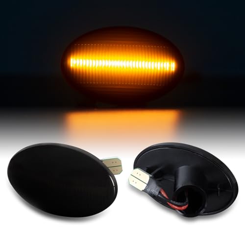 LLCTOOLS - Hell leuchtender LED Seitenblinker - LED Blinker Auto mit E-Prüfzeichen - Voll-LED Blinker mit CAN-Bus-Technologie - Passend für ASTRA F CORSA B + C TIGRA Meriva A