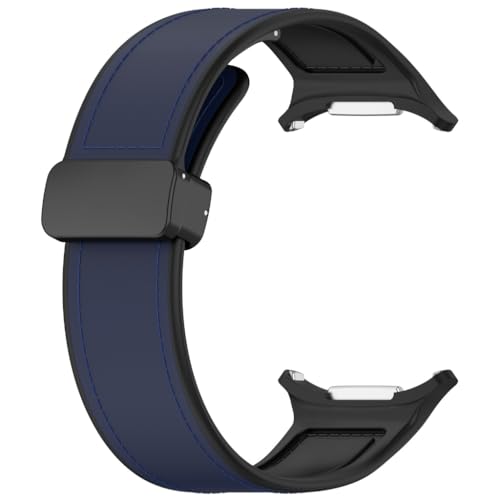 [ECVGHD] Elastic Silicone Leather Watch Band Magnetic Fastener Universal 47mm Wrist Size