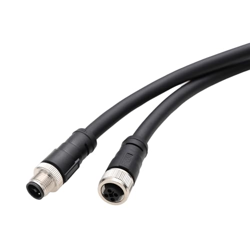 Cable M12 T-Code de 4 pines para distribución eléctrica 3