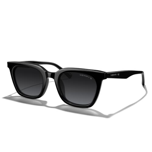 MERRY'S Modern Men Women Acetate Square Polarized UV400 Sunglasses S6193