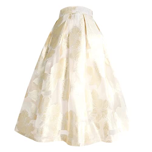 Jupes longues en tulle et organza Hdhdeueh : l'excellence du motif floral