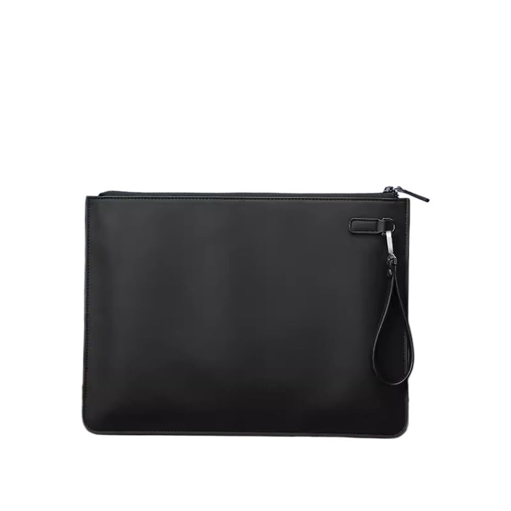 Skórzana teczka na dokumenty A4, organizer, wielokolorowa, 250 x 345 mm(Black)