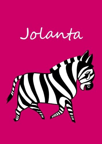 Jolanta: individualisiertes Malbuch / Notizbuch / Tagebuch - Zebra - A4 - blanko
