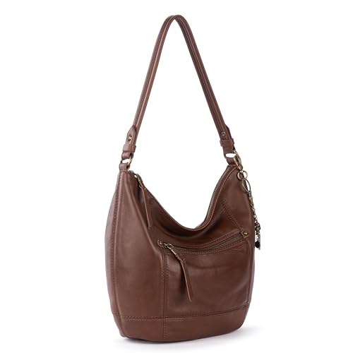 Image of The Sak Sequoia Hobo Bag - Premium Large Leather Women's Handbag for Everyday & Travel - Durable Purse With Zipper Pocket