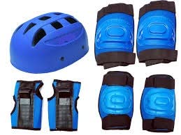Mikado Sports Skating Guard, Protective Skating Guard Kit | Skate, Cycling, Running Protection Set | Multi Sport Gear for Children Age 7-12 Years (Size : M) (Color : Blue) (Helmet Type : PVC) (B0C69XC5WY) Amazon Price History, Amazon Price Tracker