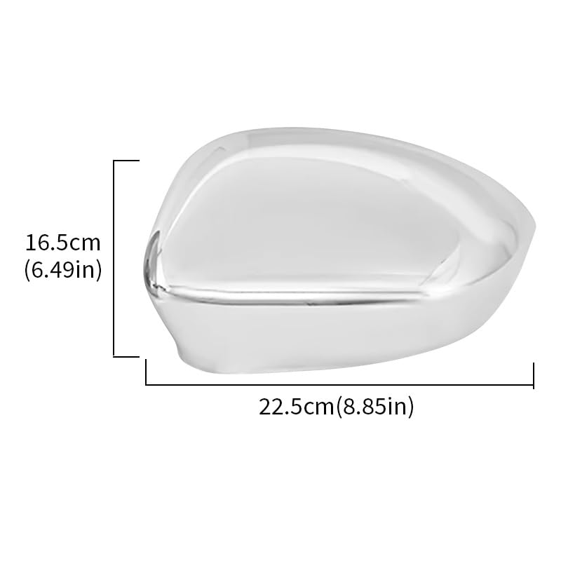 Couvercle rétroviseur Fiat 500 anti infiltration eau blanc chromé 1pair - 4