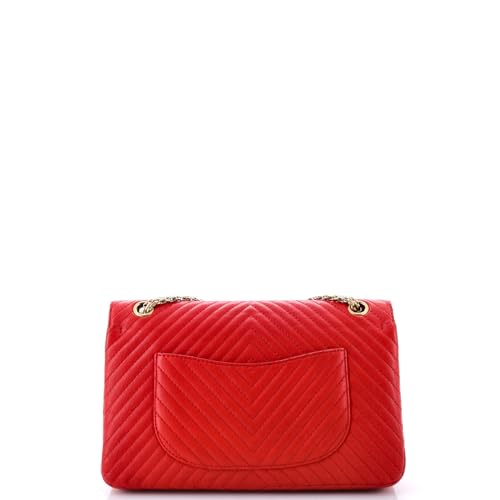 Pre-Loved Reissue 2.55 Flap Bag Chevron Sheepskin 226, Red3