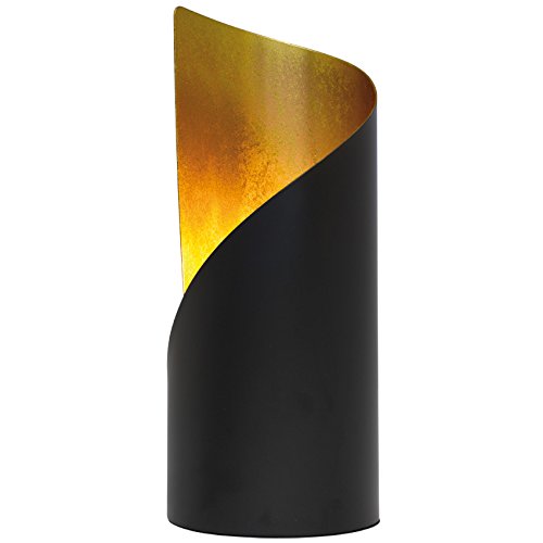 Tischleuchte Tischlampe Metall schwarz/gold 1 x E14/28W (schwarz/gold) Cover
