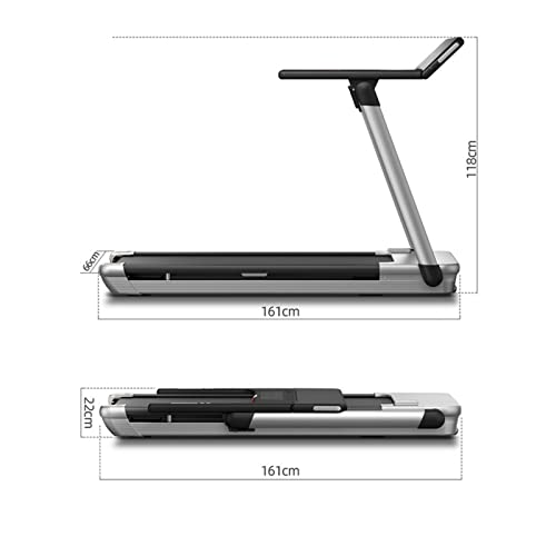 Image of Folding Fitness Equipment Home Multi-Function Installation-Free Ultra-Quiet Treadmill (Black)
