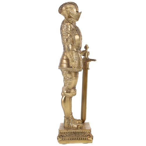 Statue médiévale compacte en résine NUOBESTY pour optimiser la décoration de bureau - 2