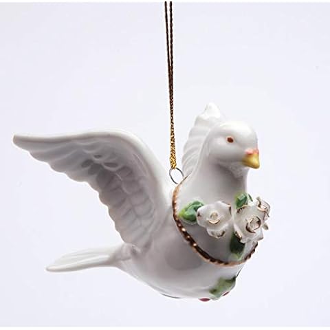 Porcelain Christmas Dove Ornament Cover