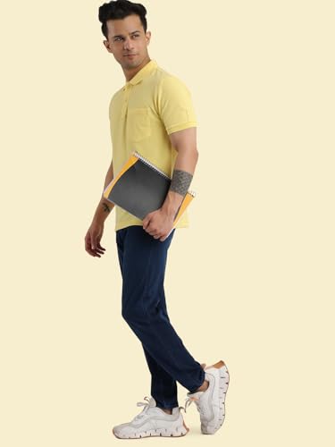 Image of Rupa Bumchums Men's Relaxed Fit Natural Denim Loungers with Adjustable Flat Drawstring
