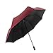 ZHANGYY Parapluie de Voyage Parapluie Pliable Coupe-Vent Renforcé Cadre Coupe-Vent renforcé Parapluie en Plastique Noir Ouverture Automatique Fermeture