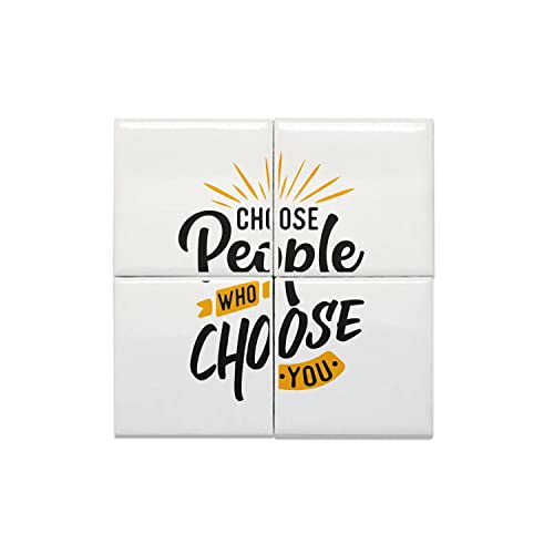 Carreaux céramique décoratif idée cadeau pendaison de crémaillère ensemble de 4 pièces