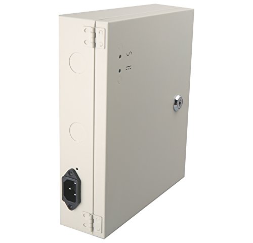 EVERSECU 18 Channel DC12V 20 Amp Reset Fuse CCTV DC Distributed Power Box with AC Plug and Lock for Security Cameras, DVRs, CCTV Power Supply by EVERSECU - Image 2