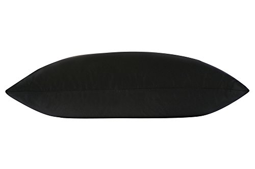 townssilk Beidseitig 100% 19mm Pure Maulbeerseide Kissenbezug für Haar und Haut Gesundheit, quadratisch 1 Stück 40x40cm Größe Kissenbezug mit verstecktem Reißverschluss 600 Fadenzahl Schwarz - Image 6