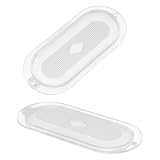 ELEOUTI Protezione Lampada per in Coppia, Coprilenti in Plastica con Design Classico, Adatto a Cucine Casalinghe e Ristoranti, Illuminazione Chiara