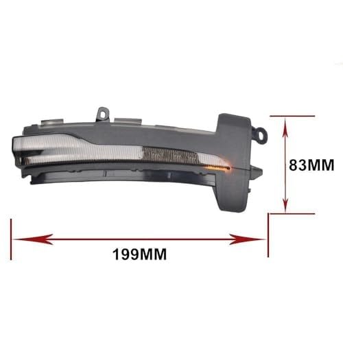Dla VOLVO, XC60 2014 2015 2016 2017 Dynamiczne migające światło kierunkowskazu bocznego LED sekwencyjny kierunkowskaz (dynamiczny Lampka kontrolna w lusterku bocznym samochodu