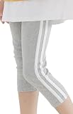 [Bee] ビー 7分丈レギンス ガールズ 女の子 キッズ スパッツ ストレッチ 春 夏 秋 bcs01296 130cm 杢グレー