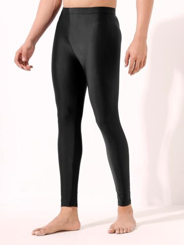 Image of LYCOT Men's Polyester Compression Full Pant /Tights /Legging for Gym Fitness, Running, Cycling, Yoga Fit Multi Sports, Cricket, Football, Badminton, & Other Outdoor Wear