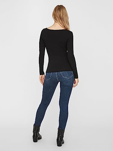 VERO MODA Damen VMMAXI My LS Soft UNECK NOOS 3-Pack, Black/Black & Black, XL – Ansicht 4