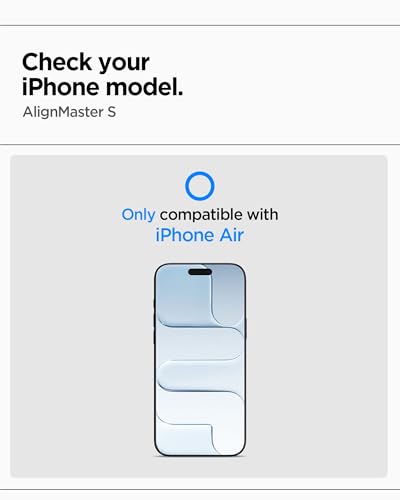 Image of Spigen AlignMaster S Privacy Tempered Glass Screen Protector Guard for iPhone Air [2 Pack]
