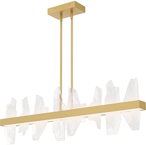 Quoizel Aurelia Integrated LED Soft Gold Linear Chandelier