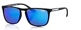 Superdry Shockwave 187 rubberised black/blue mirrored lenses