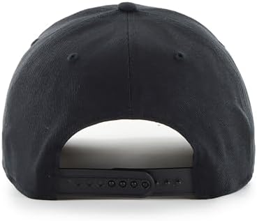 47 Toronto Blue Jays Adjustable Hat β MLB Baseball Cap, Hitch Style, Structured Fit, Curved Brim, One Size (Black) - 1