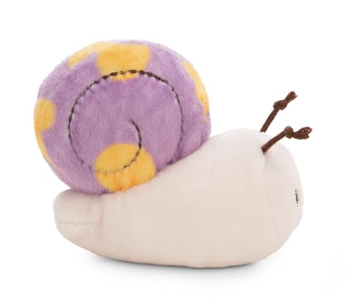 NICI Kuscheltier Schnecke 12cm mit Botschaft Have a Slow Day - lila - Stofftier aus weichem Plüsch, niedliches Plüschtier zum Kuscheln und Spielen, für Kinder & Erwachsene | 61639