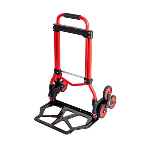 Carro de mano plegable resistente con capacidad de carga de 80 kg para camping, festivales, jardinería y transporte de palés sobre ruedas
