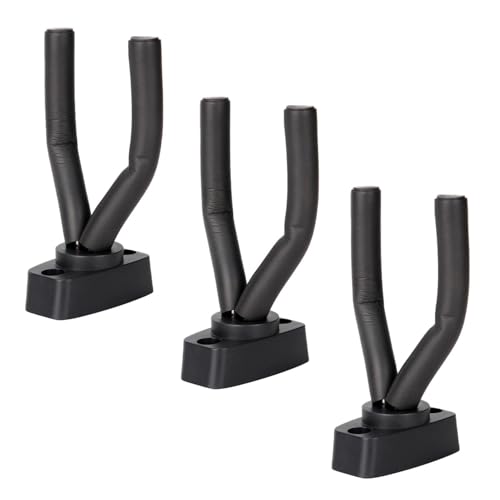 3 Piezas Gancho Guitarra, Soporte Pared Guitarra, Gancho Guitarra Pared, Soporte Colgar Pared Guitarra, Accesorios per Bajo, Para Guitarra Acústica,Guitiar Clásica,Bajo,Guitarra Eléctrica,Ukelele