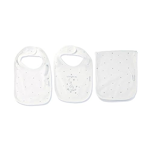 Image of Little Me Unisex 3-Piece Bib & Burp Cloth Set