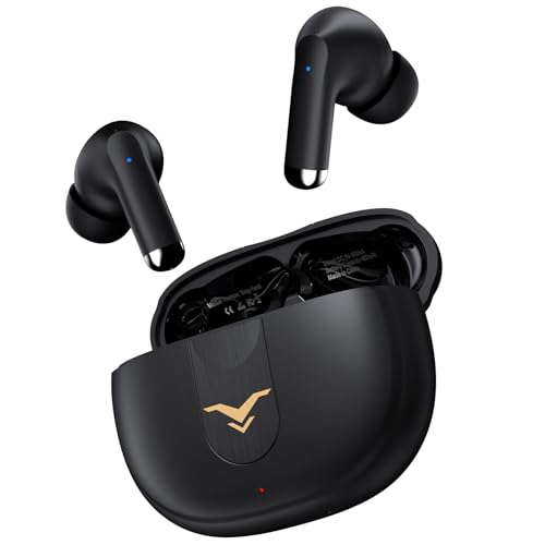 Fones de ouvido Bluetooth sem fio, fones intra-auriculares com ca...