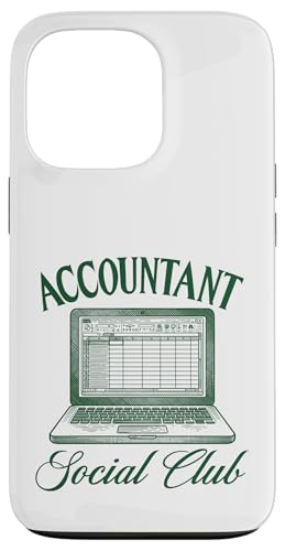 Custodia per iPhone 13 Pro Contabile divertente Contabile Social Club